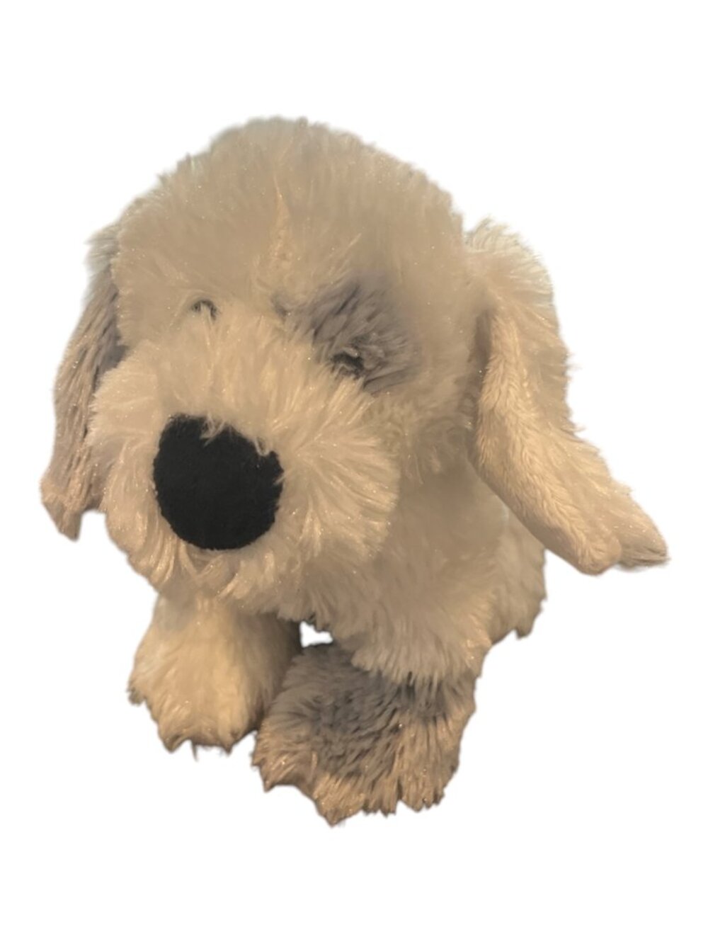 GANZ WEBKINZ Misty Puppy HM430 Plush Dog Collectible White Grey 9" NO CODE